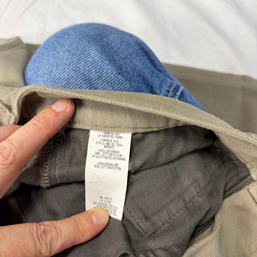 Helmut Lang womens tan velour skinny pants, knee detail. Size 28. quiet luxury - Picture 4 of 6